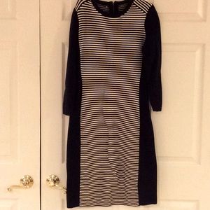 VGUC J. McLaughlin striped sweater dress sz Med